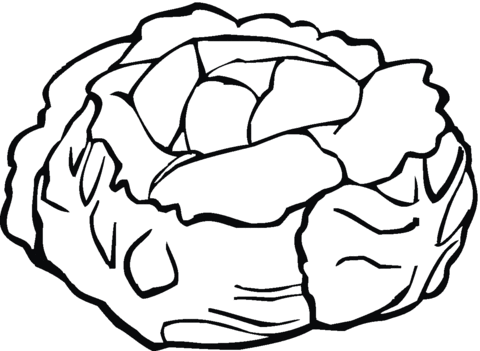 Lettuce 7 coloring page | Free Printable Coloring Pages