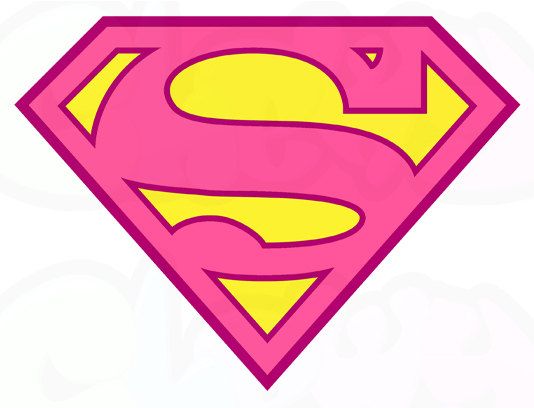Supergirl clipart outline