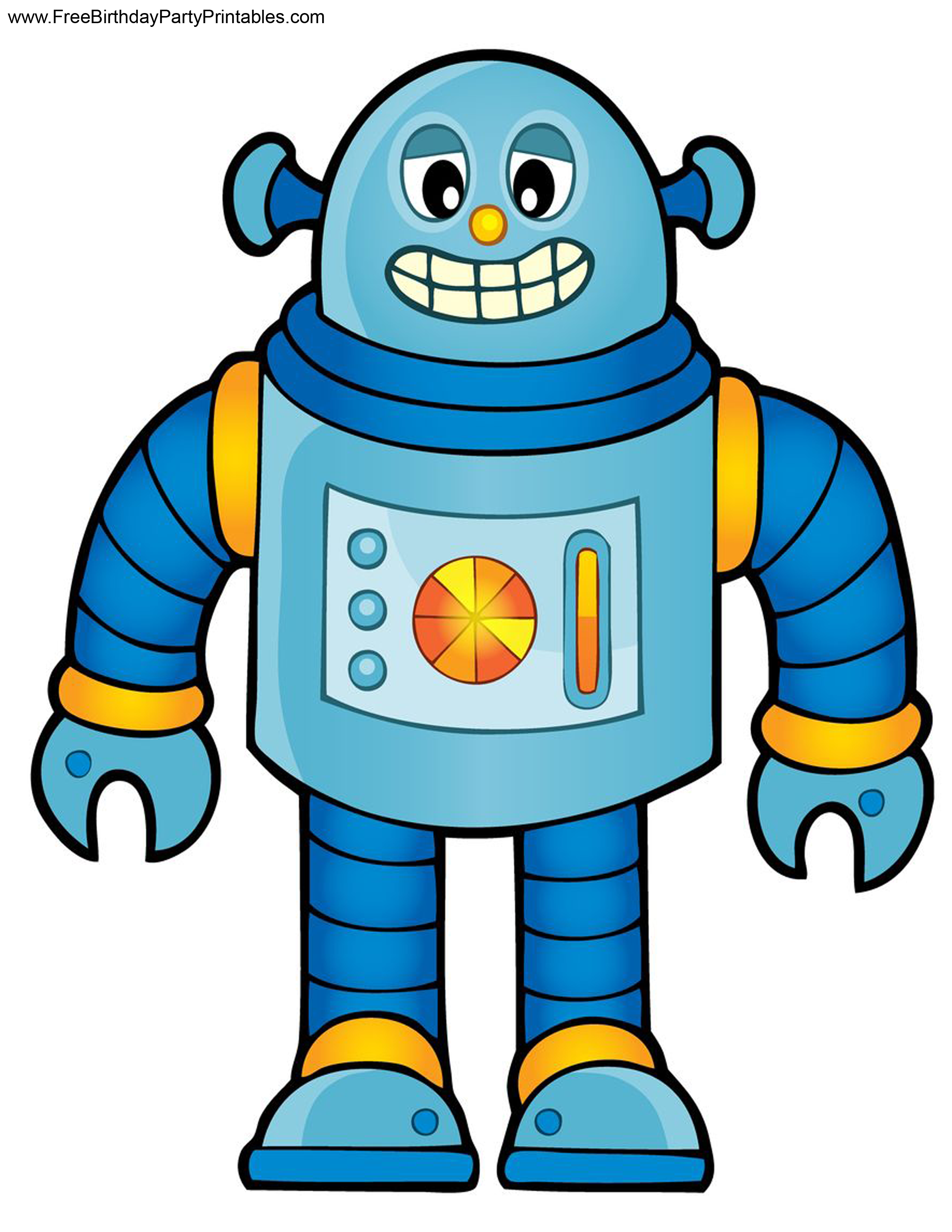 Free Robot Birthday Party Printables