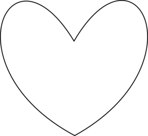 Heart Clipart Black And White Outline