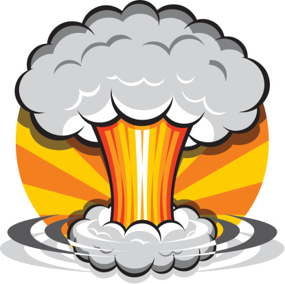 Nuclear explosion clip art