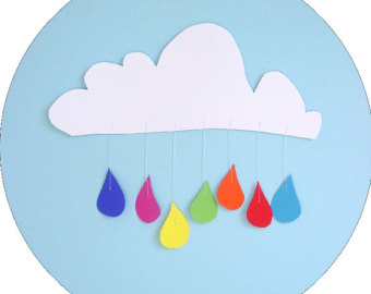 clouds and rainbow