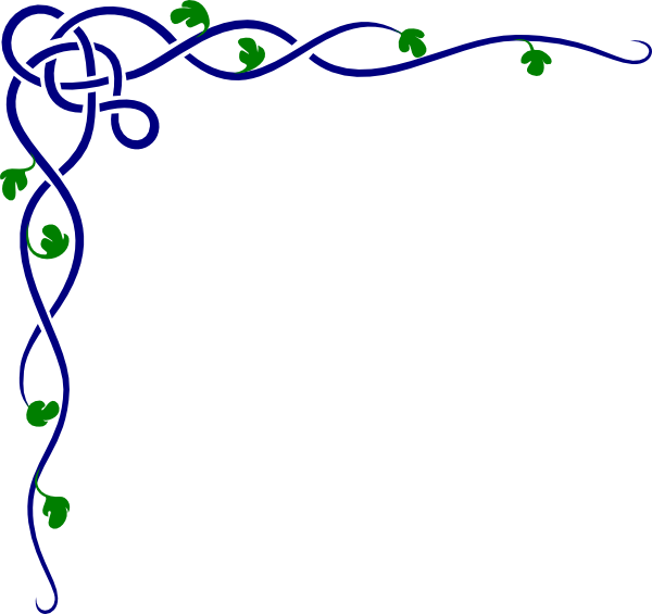 Celtic Vines Colored Clip Art - vector clip art ...