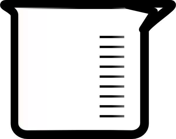 Black And White Beaker Clip Art Vector Image - Quoteko.