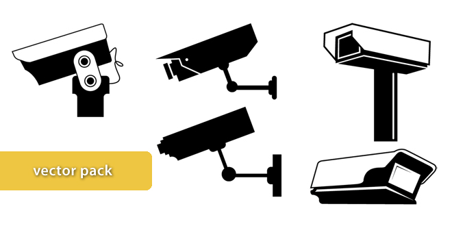 CCTV Cameras Vector Pack vector graphic | creaTTor
