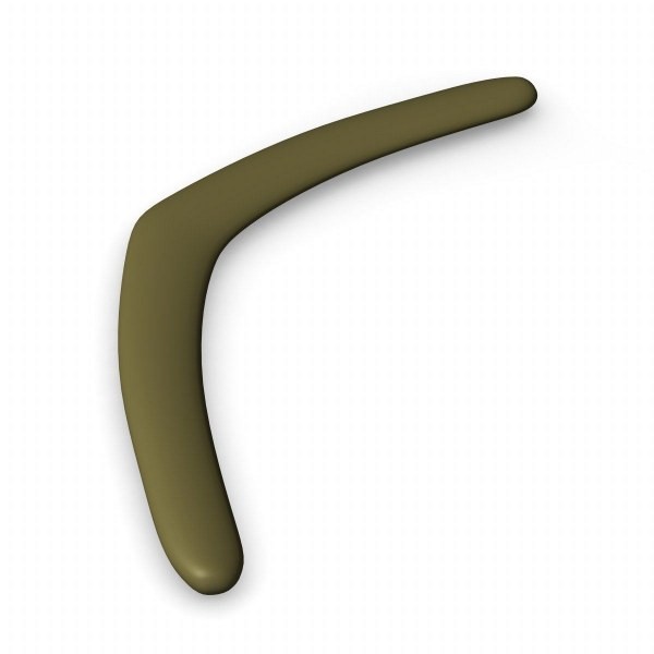 boomerang 3d dxf