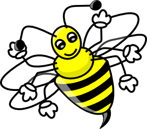 Bee clip art - vector clip art online, royalty free & public domain
