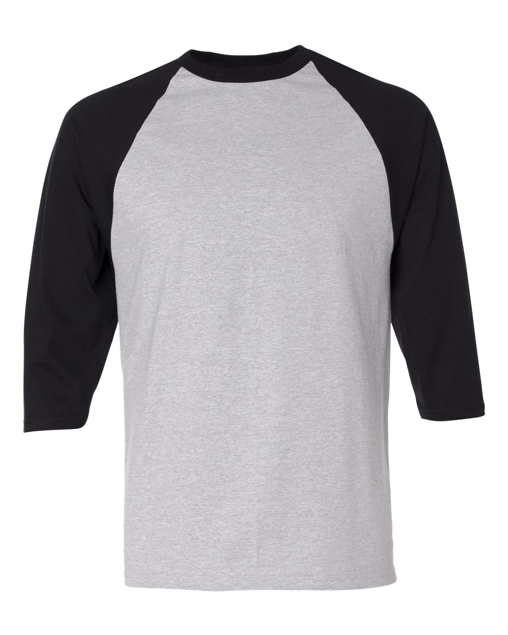 Top Shop Anvil White And Black 3/4 Sleeve Raglan Baseball T-Shirt ...