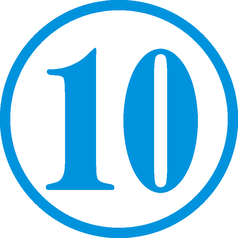 Clip Art Number 10 Clipart