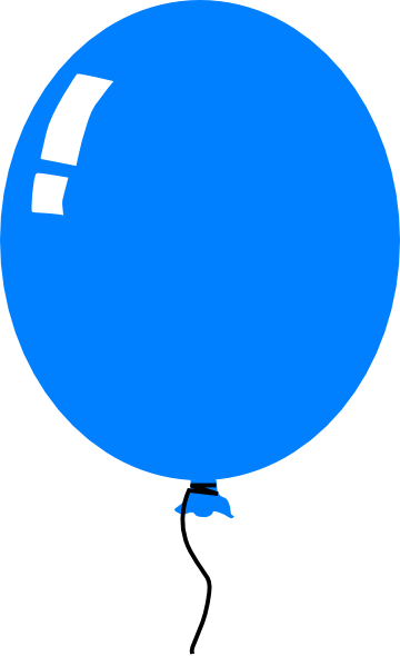 Blue Balloon Clip Art - vector clip art online ...