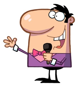 Salesman Clipart Image - A smiling, glad handing salesman witha ...