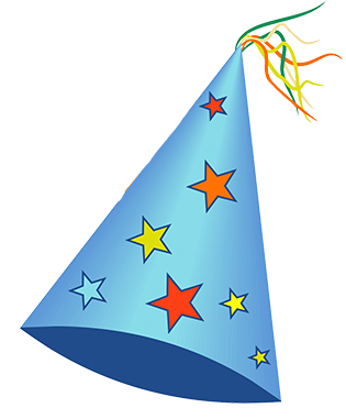 Birthday hat clipart transparent background