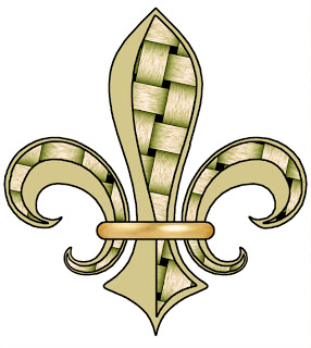 ArtbyJean - Paper Crafts: Basket Weave Patterns on Fleur de Lis ...