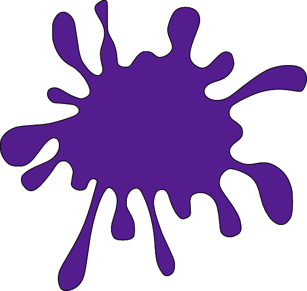 Purple paint splatter clip art