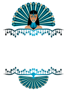 1345 peacock feather border clipart | Public domain vectors