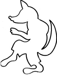 Outline Of The Big Bad Wolf - ClipArt Best