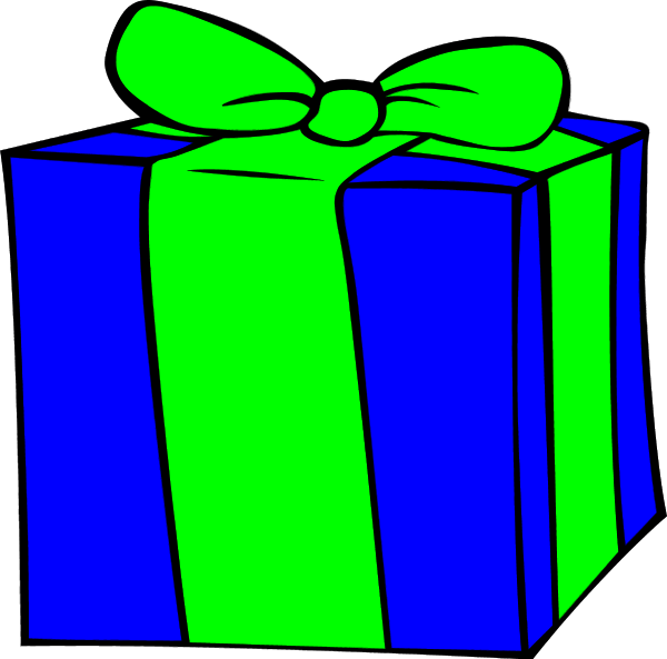 Happy birthday present clipart