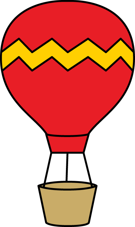 Red and Yellow Hot Air Balloon Clip Art - Red and Yellow Hot Air ...