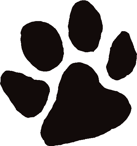 Paw print clipart clear background