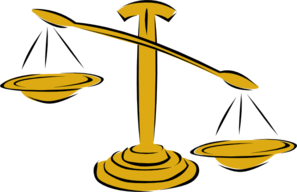 Justice Scales Unbalanced Clipart