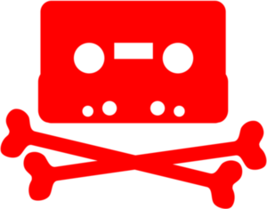 Canadian Music Pirate Flag - vector Clip Art