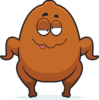 Cartoon Of The Drunk Turkey Clip Art, Vector Images ...