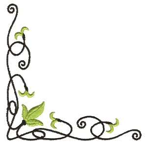 Corner scroll work clipart