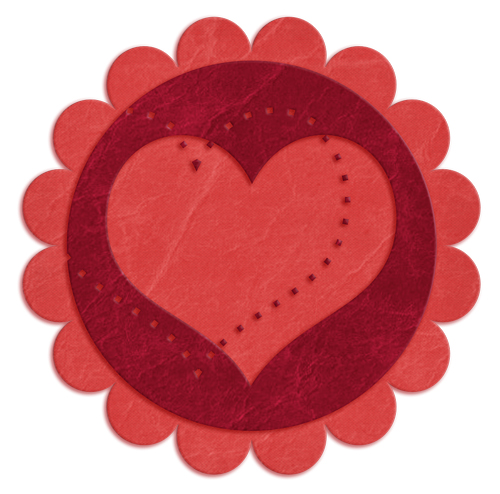 for digital scrapbooking - Red Flower