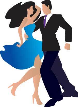 Two People Dancing Clipart