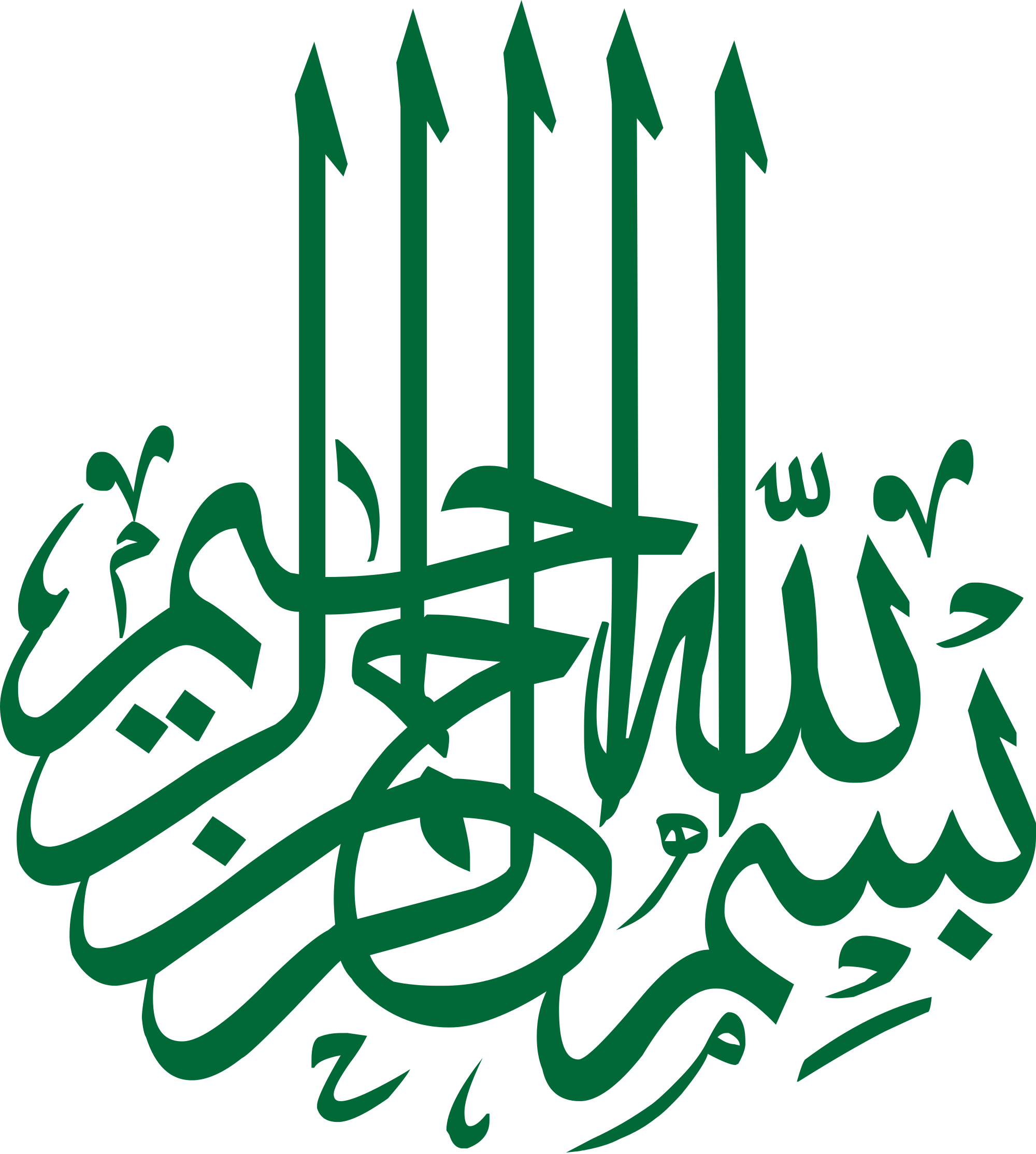 File:Bismillah Calligraphy9.svg