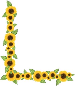Sunflower Border Clipart