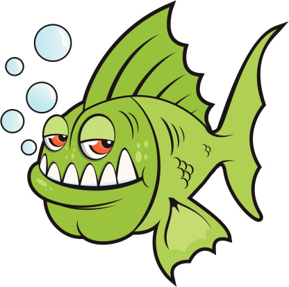 Cartoon Of Piranha Teeth Clip Art, Vector Images & Illustrations ...