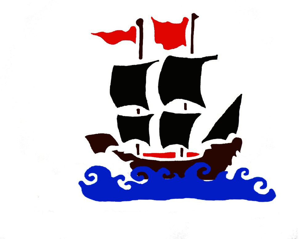 Pirate Ship Stencil | Free Download Clip Art | Free Clip Art | on ...