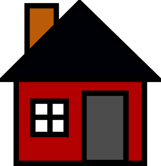 Cartoon House Outline Clipart - Free to use Clip Art Resource