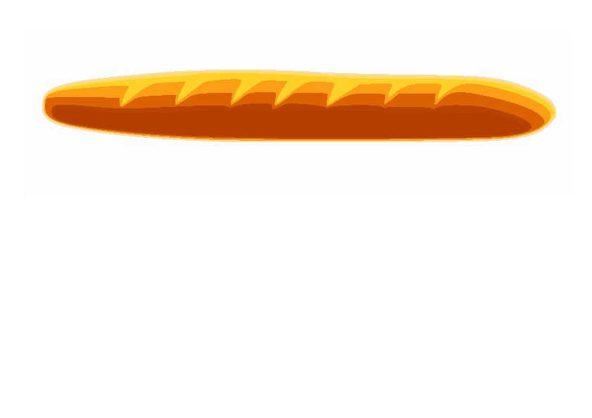 Baguette de pain clipart