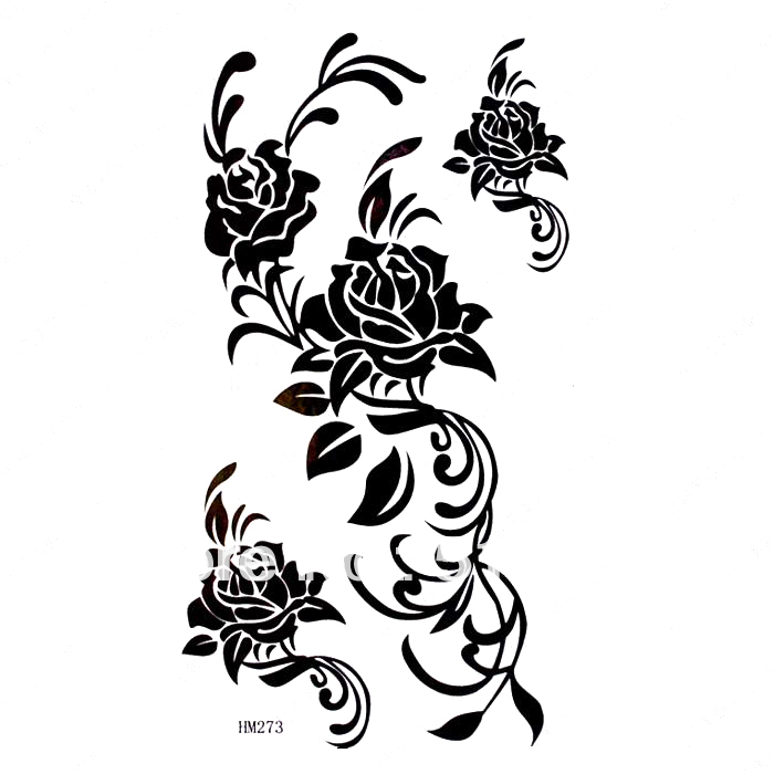 Aliexpress.com : Buy Free ship/5pcs/lot/HM273,back rose tattoos ...
