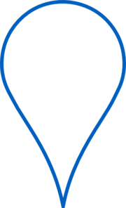 Blue Google Map Pin Clip Art - vector clip art online ...