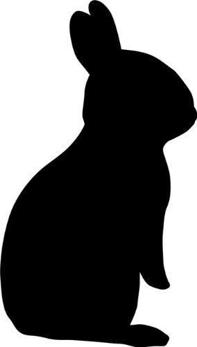 Amazon.com: Curious Rabbit Stencil - 8 inch (at longest point ...