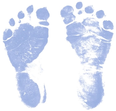 Blue baby footprint clipart - ClipartFox