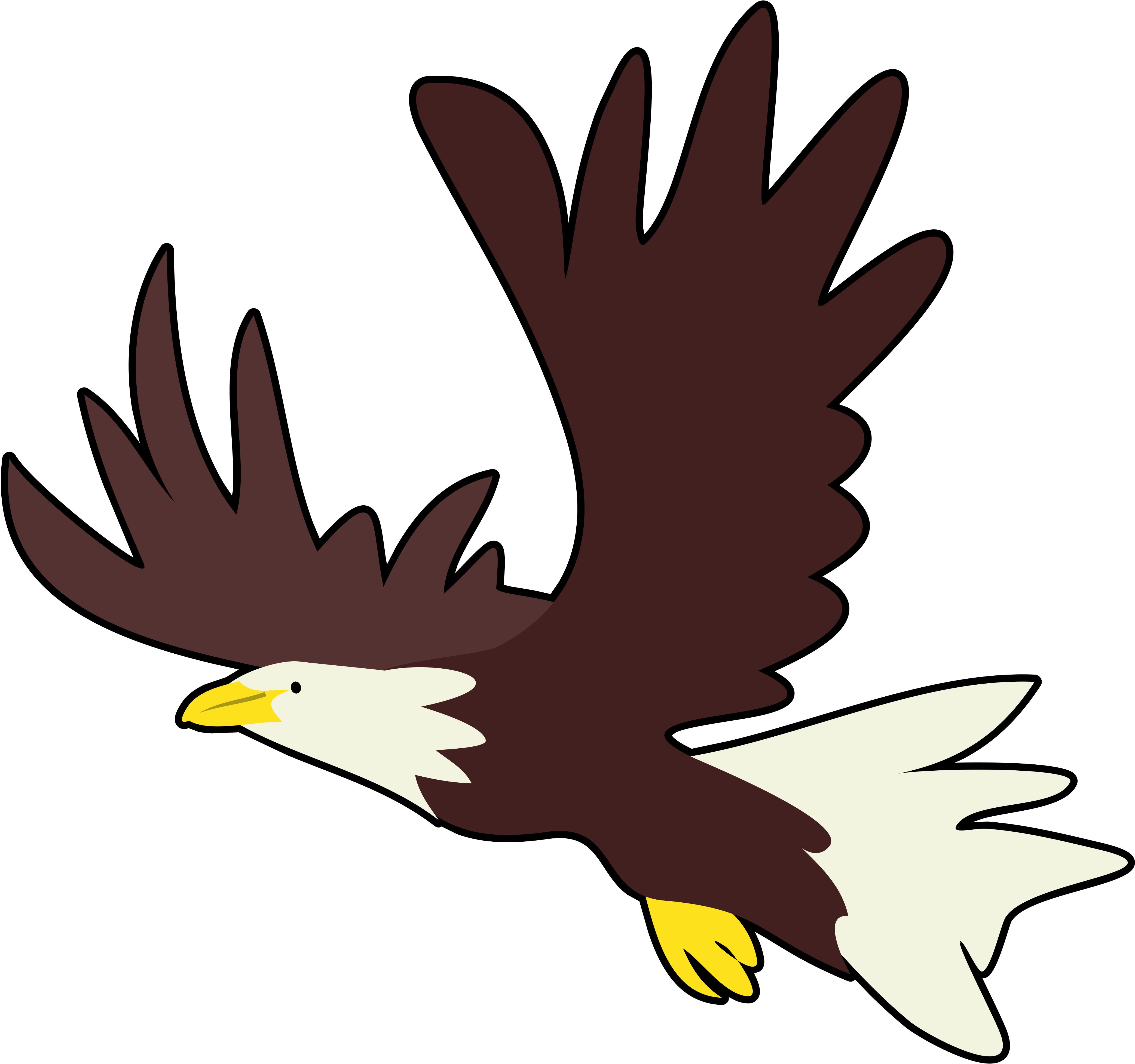 Eagle Cartoon Clip Art - Tumundografico