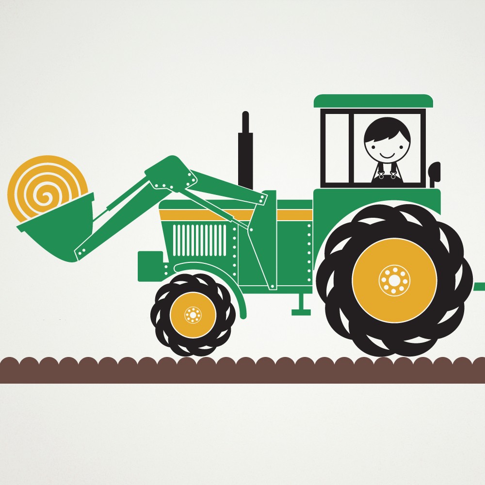 John Deere Tractor Clip Art - Tumundografico