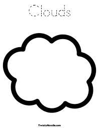 Cloud Template | Printable Stencils ...