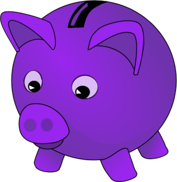 Piggy bank bank 3 clipart