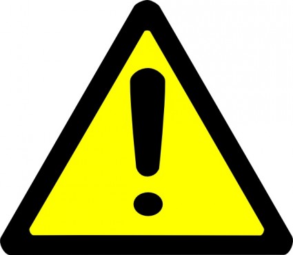 Warning signs clip art