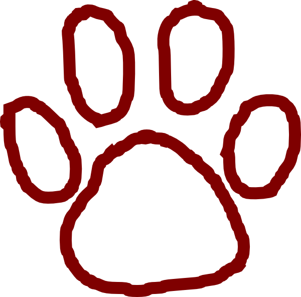 Teddy Bear Paw Print Clipart