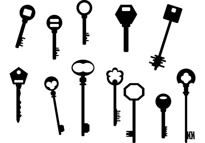 Keys silhouette - Download Free Vector Art, Stock Graphics &amp; Images