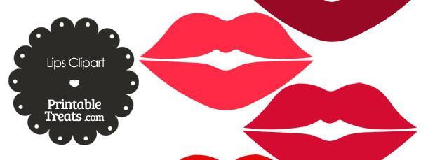 Lips red clipart