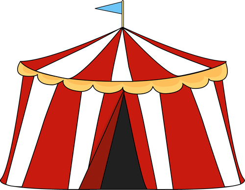 Circus tent outline clipart free