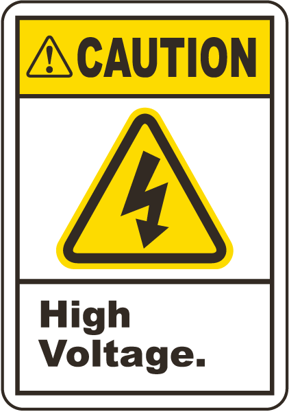 Caution High Voltage Sign - ClipArt Best