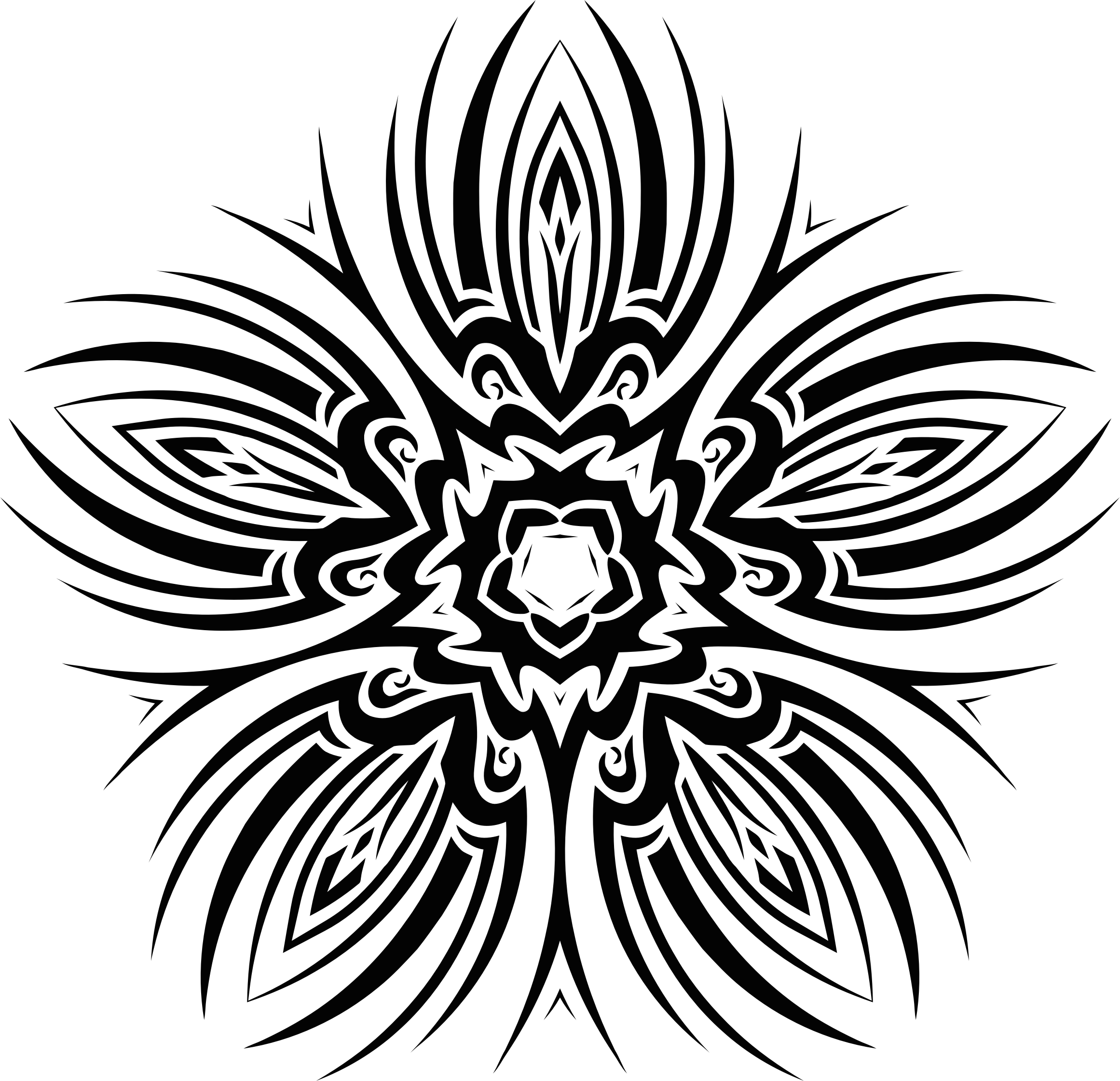 Clipart - Tribal Flower 5